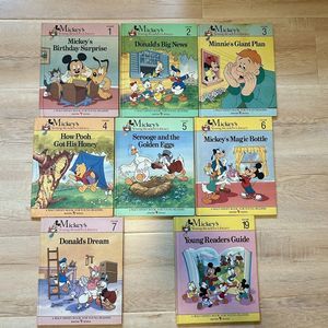 Walt Disney Fun To Read & Learn Library Books 1986 Lot of 7 (1-6 +19)